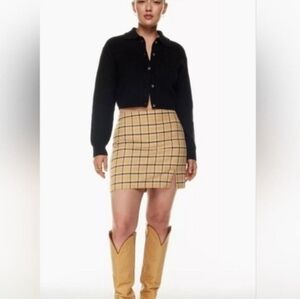Aritzia Wilfred Patio Plaid Mini Skirt